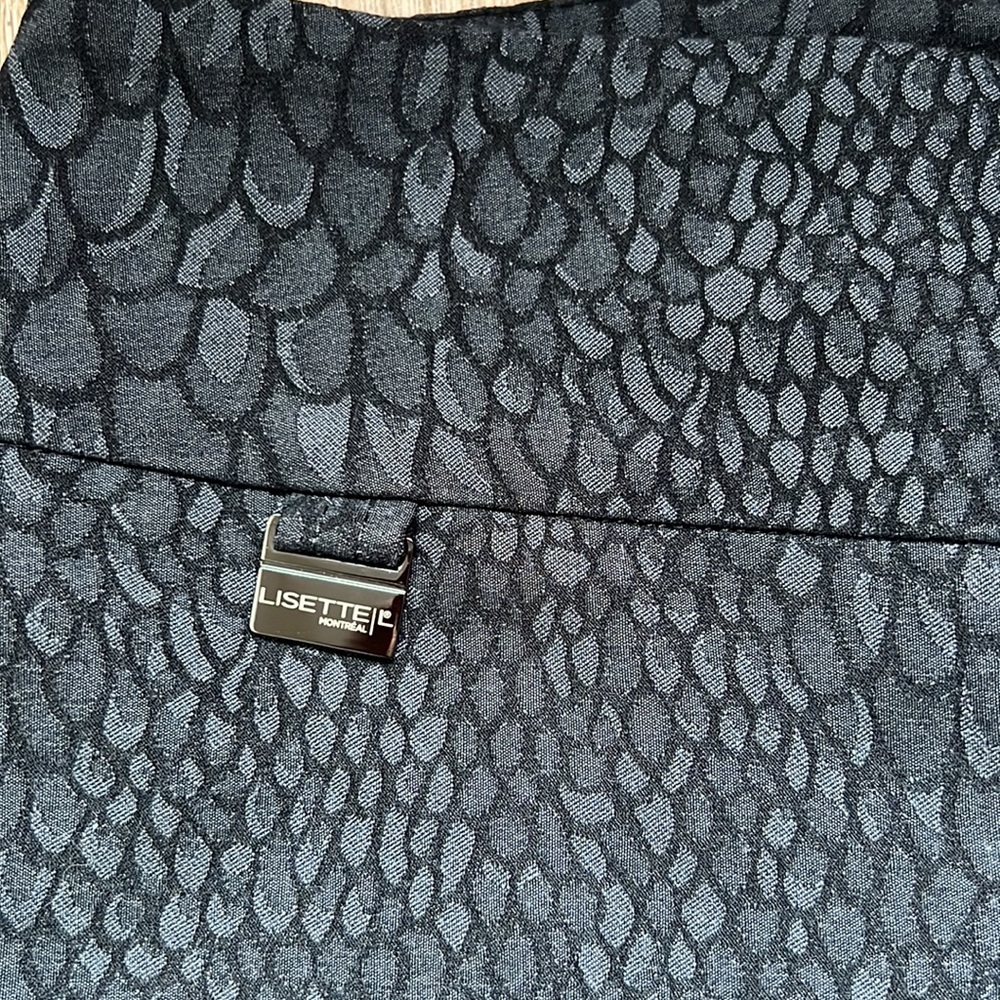 Lisette Women’s Snakeskin Pattern Black & Gray Skinny Jeggings Size 6 - Picture 3 of 16